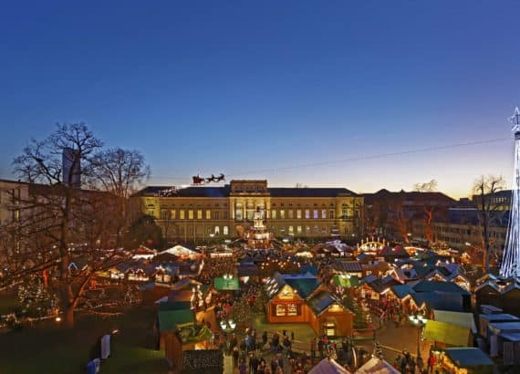 Weihnachtsmarkt in der Karlsruher Innenstadt