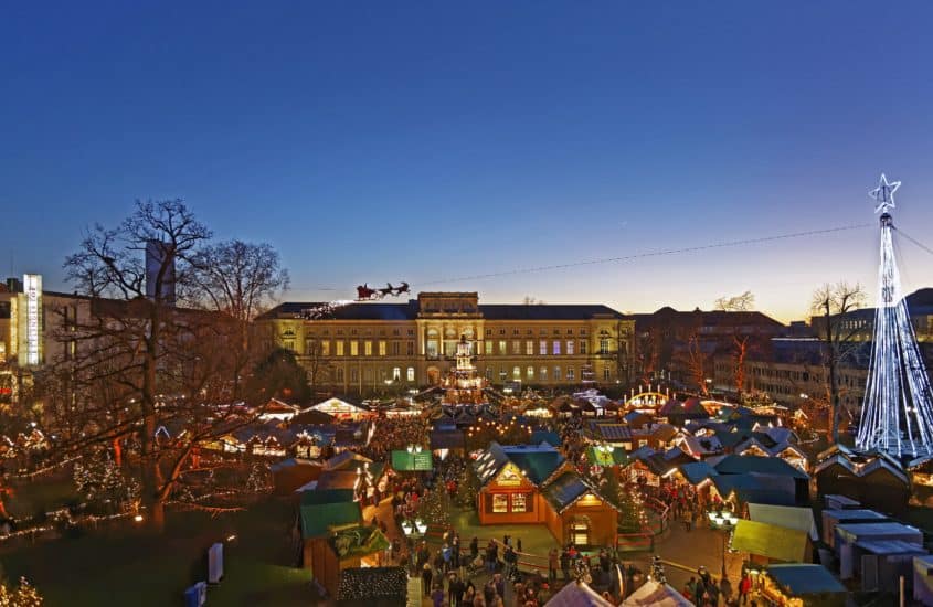 Weihnachtsmarkt in der Karlsruher Innenstadt