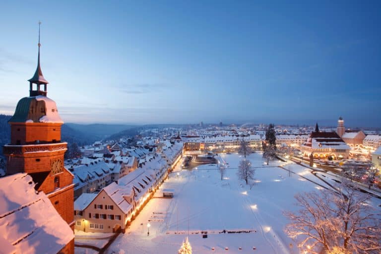 Winter WOnderland auf dem Weihnachtsmarkt in Freudenstadt