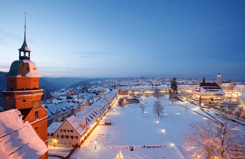 Winter WOnderland auf dem Weihnachtsmarkt in Freudenstadt