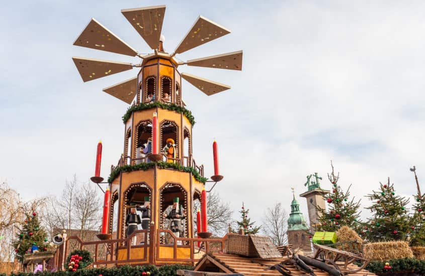 Pyramide auf dem Weihnachtsmarkt in Bad Salzuflen