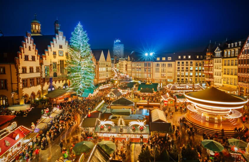 Festlicher Weihnachtsmarkt in Frankfurt