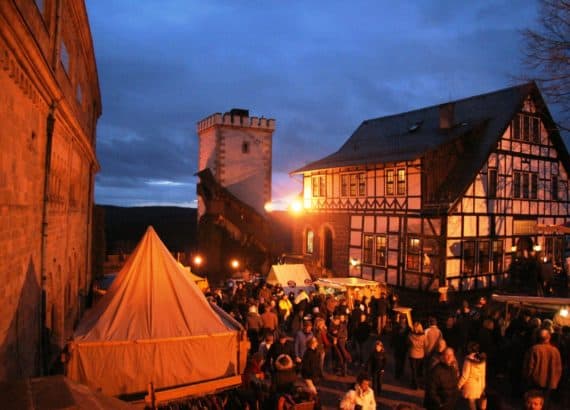 Wartburg bei Nacht