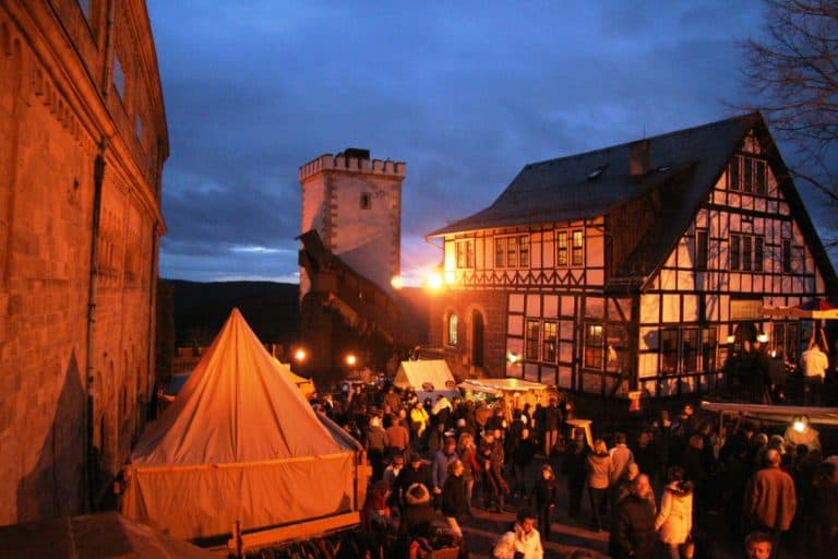 Wartburg bei Nacht