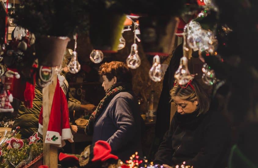 Abendliche Stimmung auf dem Weihnachtsmarkt