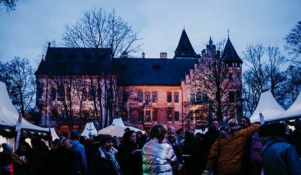 Weihnachtsmarkt auf Graf von Faber-Castell'sches Schloss in Stein