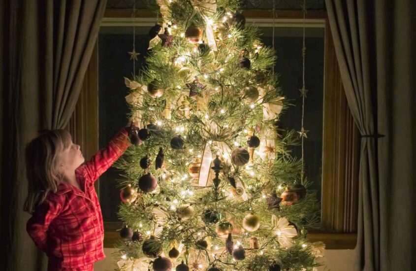 geschmückter Tannenbaum