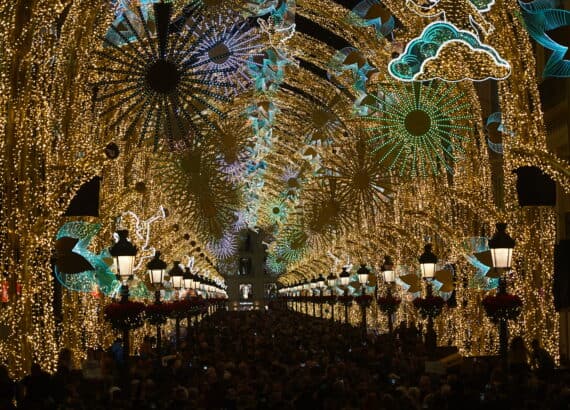 Weihnachtsbeleuchtung in Malaga