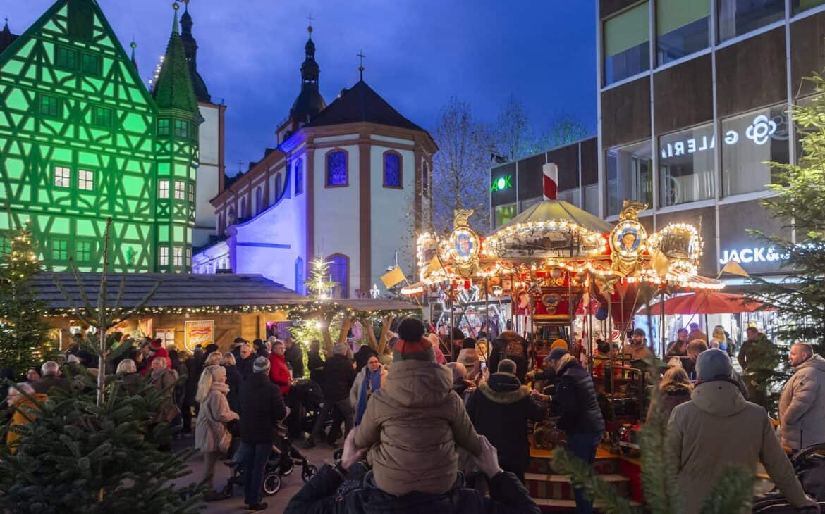 Weihnachtsmarkt in Fulda.