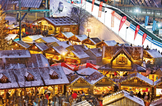 Bergweihnacht und Rodelrampe im Westfield Centro Oberhausen