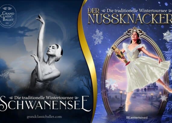 Poster für Schwanensee und Nussknacker vom Grand Classic Ballett